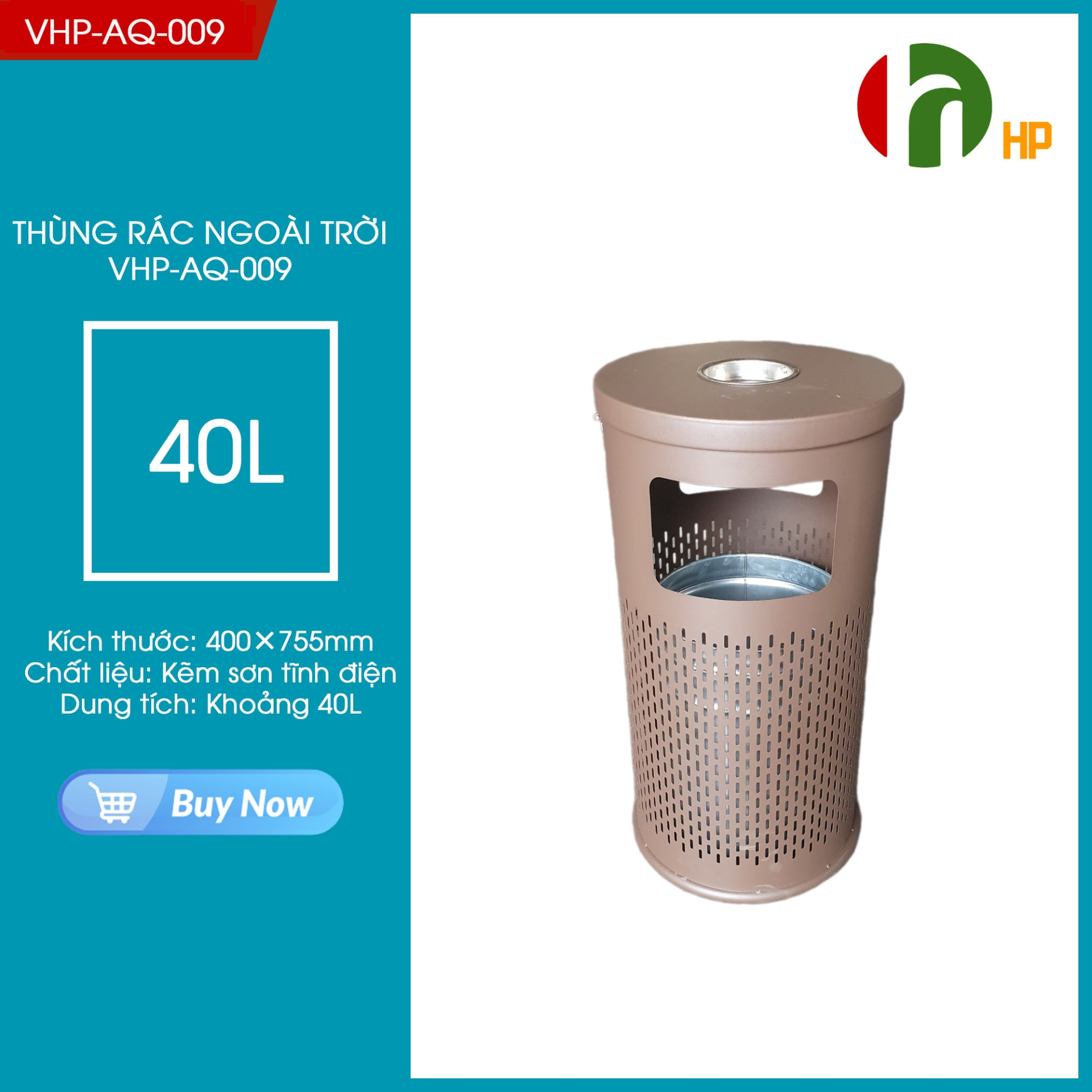 THÙNG RÁC NGOÀI TRỜI VHP-AQ-009