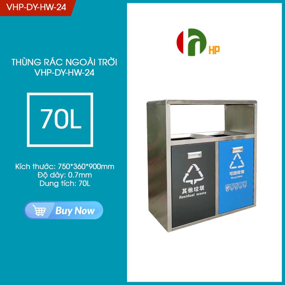 THÙNG RÁC NGOÀI TRỜI VHP-DY-HW-24