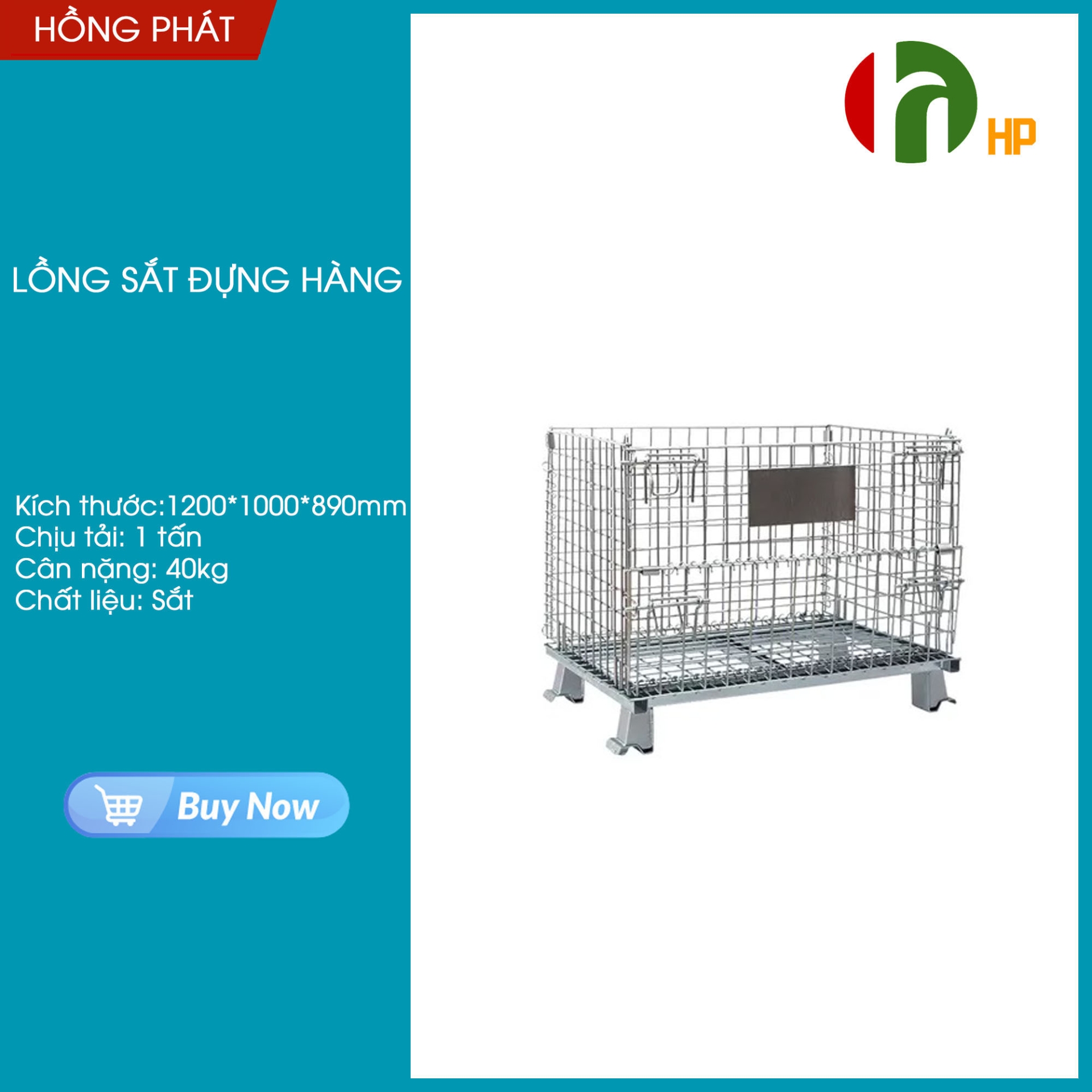 Lồng sắt/ thùng sắt đựng hàng