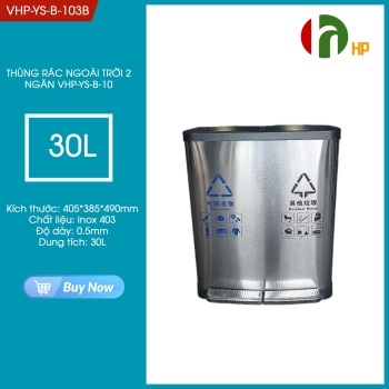 2-compartment indoor trash can VHP-YS-B-103B