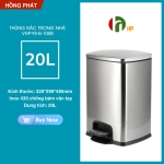 Thùng rác inox đạp chân VHP-YS-HPB-105/105B