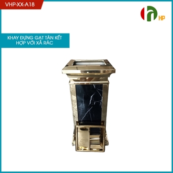 Trash can with ashtray VHP-XX-A18