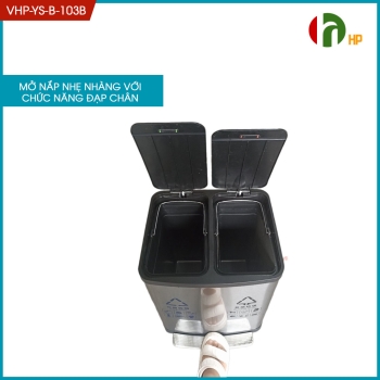 2-compartment indoor trash can VHP-YS-B-103B