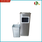 Thùng rác inox có gạt tàn VHP-JZG-A-083