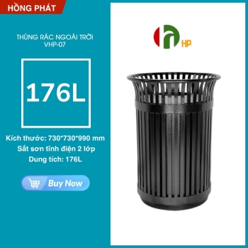 Outdoor trash can VHP-07