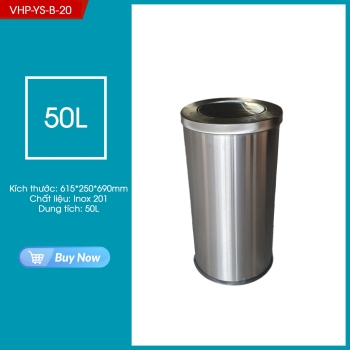 Outdoor trash can with rocking lid VHP-YS-Y-20
